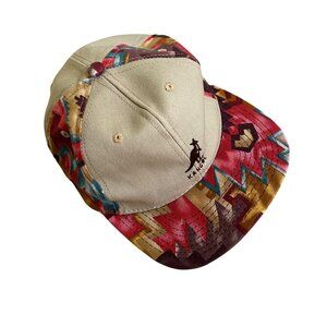Kangol Y2K Printed Beige & Multicolor Strapback Hat Unisex One Size